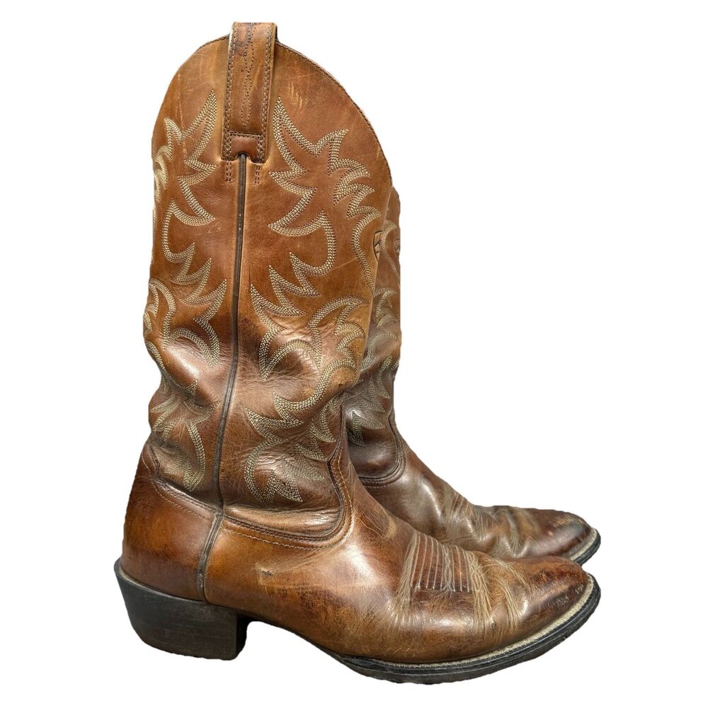 Ariat Heritage Cowboy Boots Men's 11 D Western Leather - Picture 11 of 11